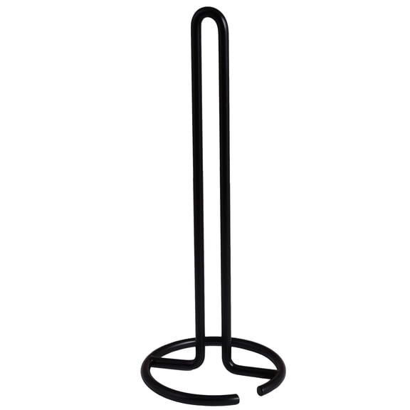 Creative Home Black Iron Paper Towel Holder, 4.75" x 4.75" x 11.25"