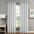thumbnail image 1 of Creative Home Ideas Contemporary, Modern 2 Piece Jacquard Light Filtering Curtain Set, 1 of 13