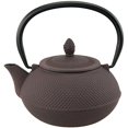 thumbnail image 1 of Creative Home Kyusu 30 oz. Cast Iron Tea Pot with Removable Stainless Steel Infuser Basket, Brown, 1 of 3
