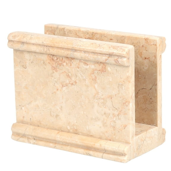 Creative Home Column Collection Natural Champagne Marble Napkin Holder