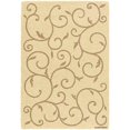 thumbnail image 1 of Creative Home Modern Design Shag Area Rug 5672-060 Ivory Floral Vines 6' 7" x 9' 6" Rectangle, 1 of 1