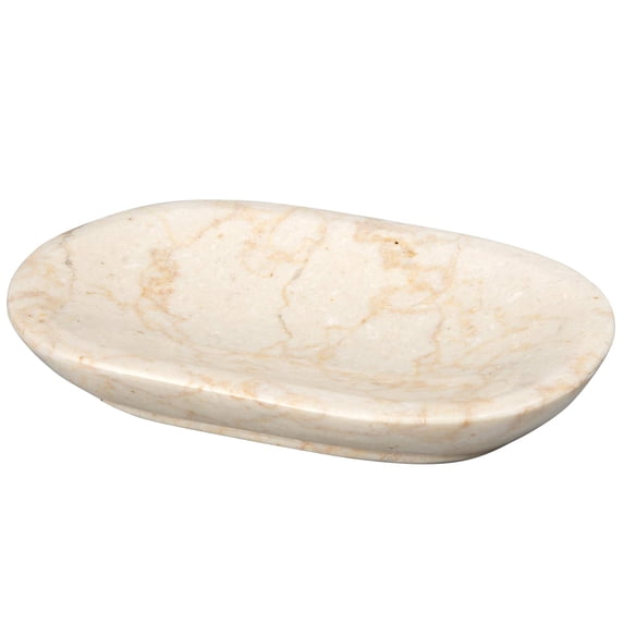 Creative Home Genuine Natural Champagne Marble Bar Soap Dish Soap Tray Holder