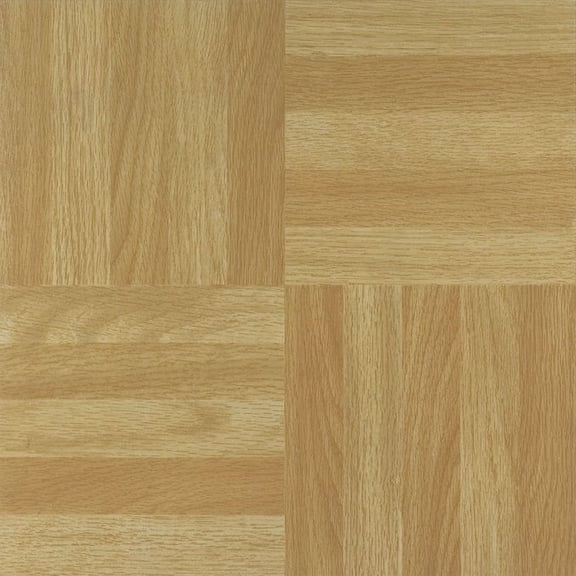 Creative Home: Nexus Vinyl Self Stick Tile: 204 4-Finger Square Parquet: 1 Box 20 Tiles: Covers 20 Sq. Ft.
