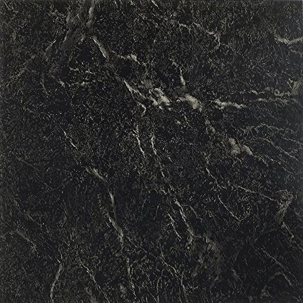 Creative Home: Nexus Vinyl Self Stick Tile: Black: 1 Box 20 Tiles: Covers 20 Sq. Ft.
