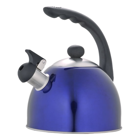 Creative Home Rhapsody 2.1 Qt. Stainless Steel Whistling Tea Kettle - Metallic Blue