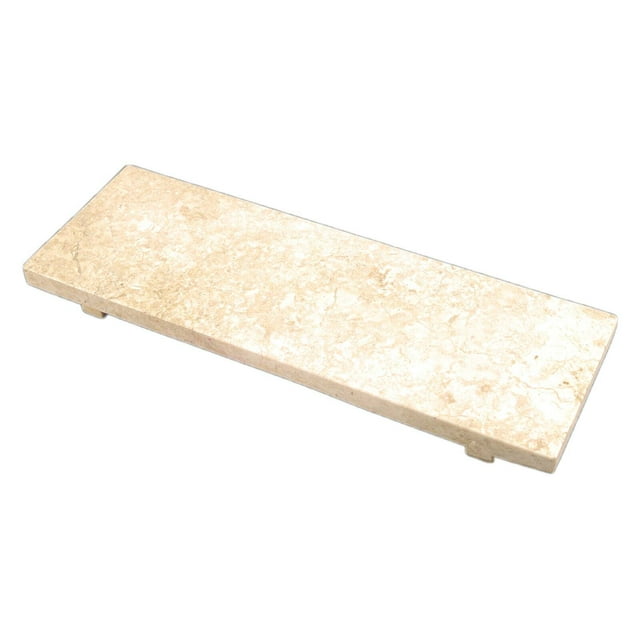Creative Home Natural Champagne Marble Rectangular Serving Tray, Cheese Dessert Appetizer Serving Board, Pastry Serving Platter, Beige