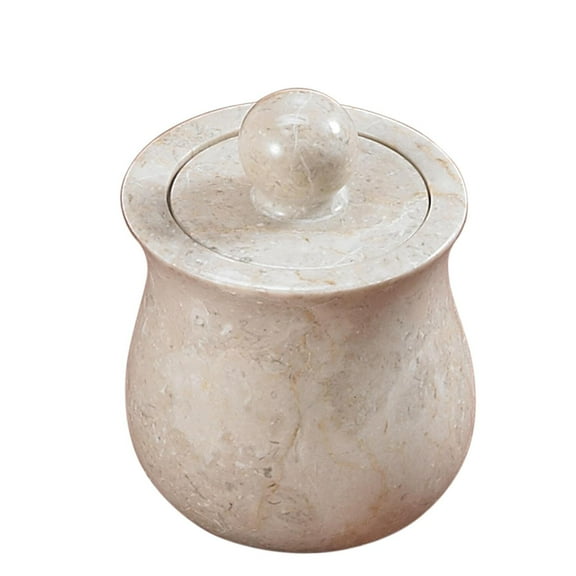 Creative Home Vase Collection Champagne Marble Cotton Ball Holder