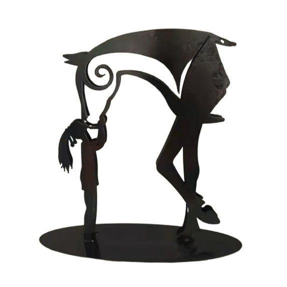Creative Horse Sculpture Modern Statue Rustic Metal Art Men Gift Horse Home Outdoor Yard Lawn Decoration Decorative Art Sculpture