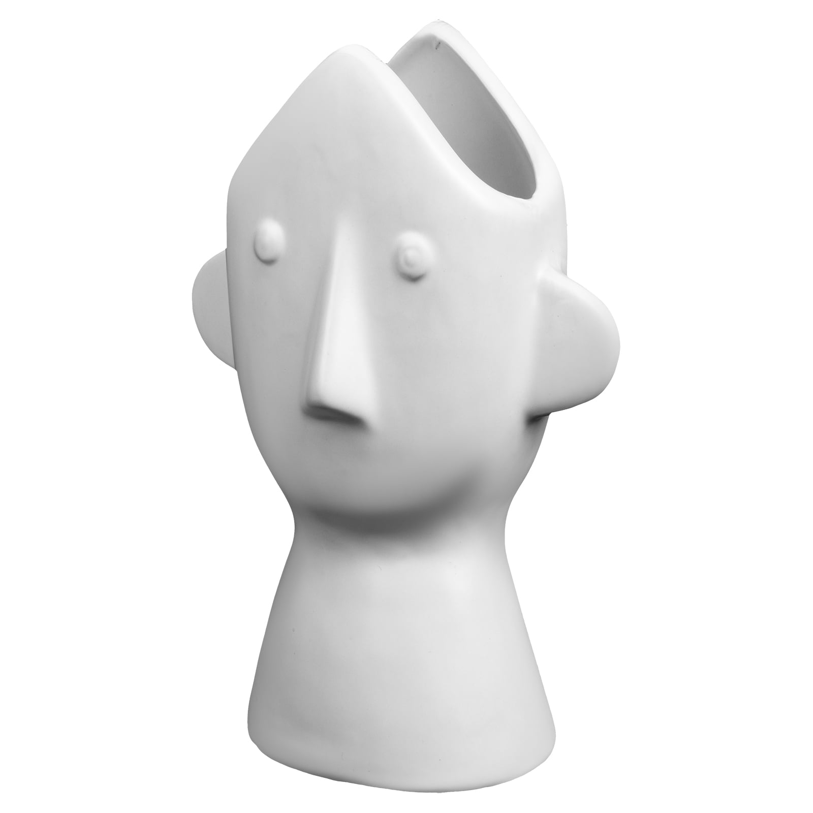 Creative Human Face Vase Abstract Human Face Ceramic Flower Vase for