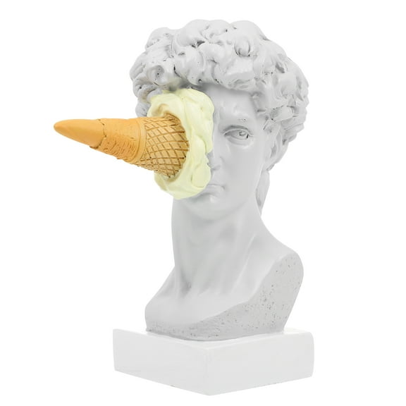 Creative Ice Cream Smashed David Sculpture 1 Set Home Decorative Statue