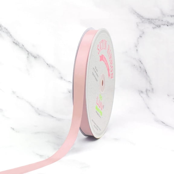 Creative Ideas 5/8" Satin Ribbon, 100 Yards, Blush