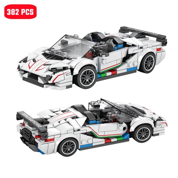 Creative Ideas City Famous Speed Racing Vehicle Building Blocks MOC Sports Car Assembly Bricks Kids Toys for Boys Birthday Gifts