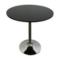 thumbnail image 1 of Creative Images Rd Wood Top Dining Table W/ Chrome Base, 1 of 3