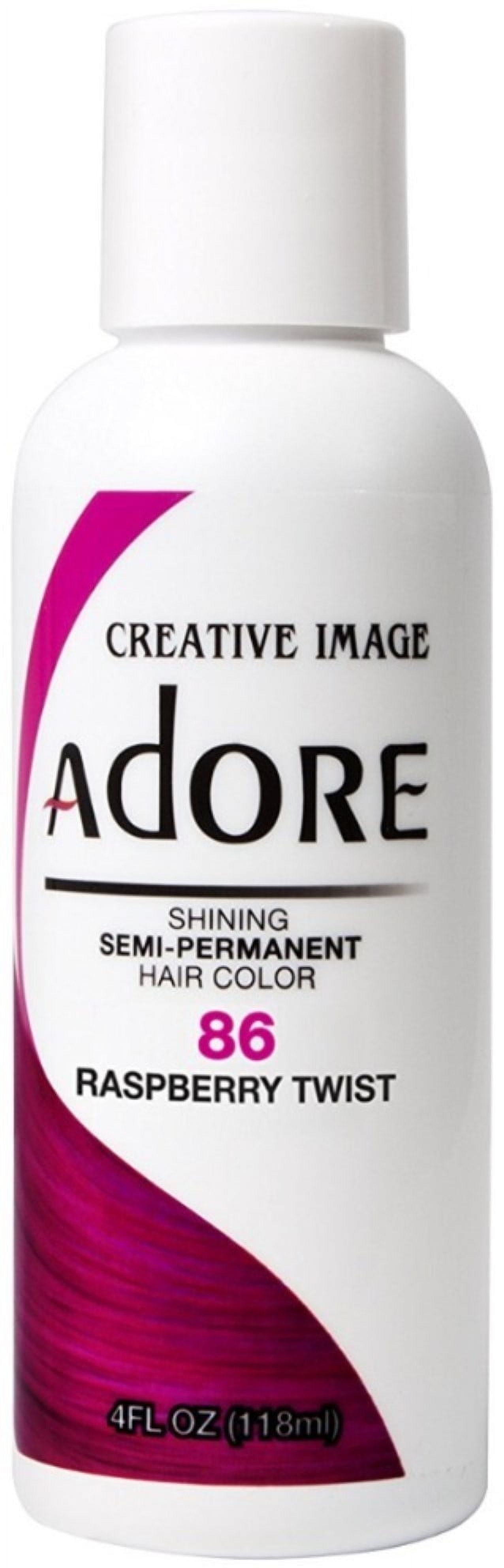 Creative Images Adore Semi-Permanent Haircolor {086} Raspberry Twist 4 oz - (Pack of 3)