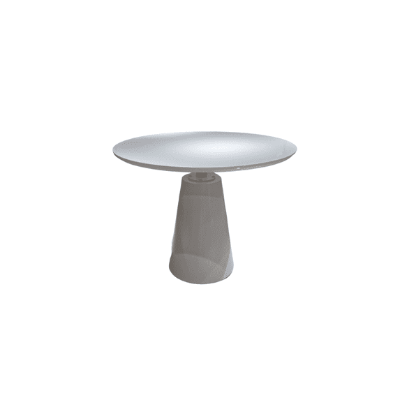 Creative Images International 42in Round White Dining Table