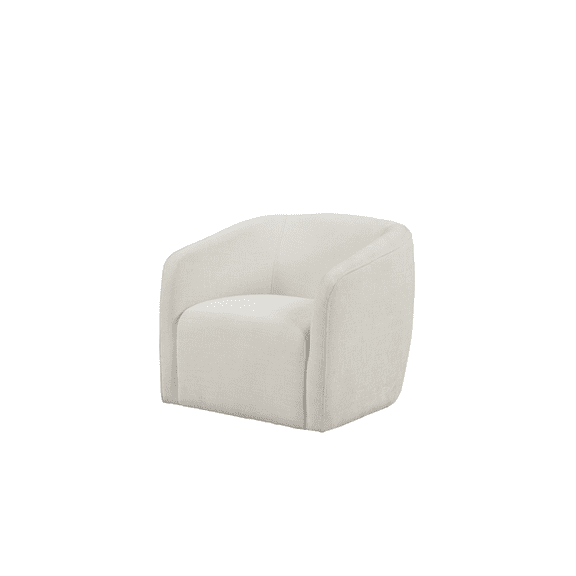 Creative Images International ELISSIDY Upholstered Fabric Club Chair in Beige
