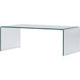 thumbnail image 1 of Creative Images International Glass Coffee Table with Rounded Corners in Clear, 1 of 3