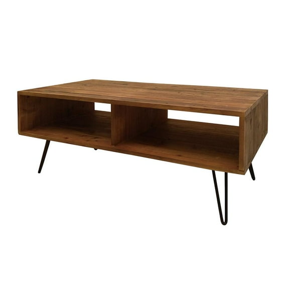 Creative Images International Wood Coffee Table in Natural