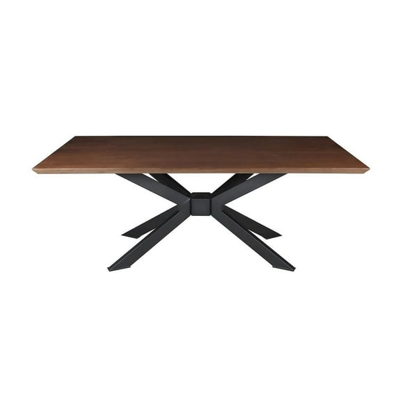 Creative Images International Wood Dining Table in Walnut