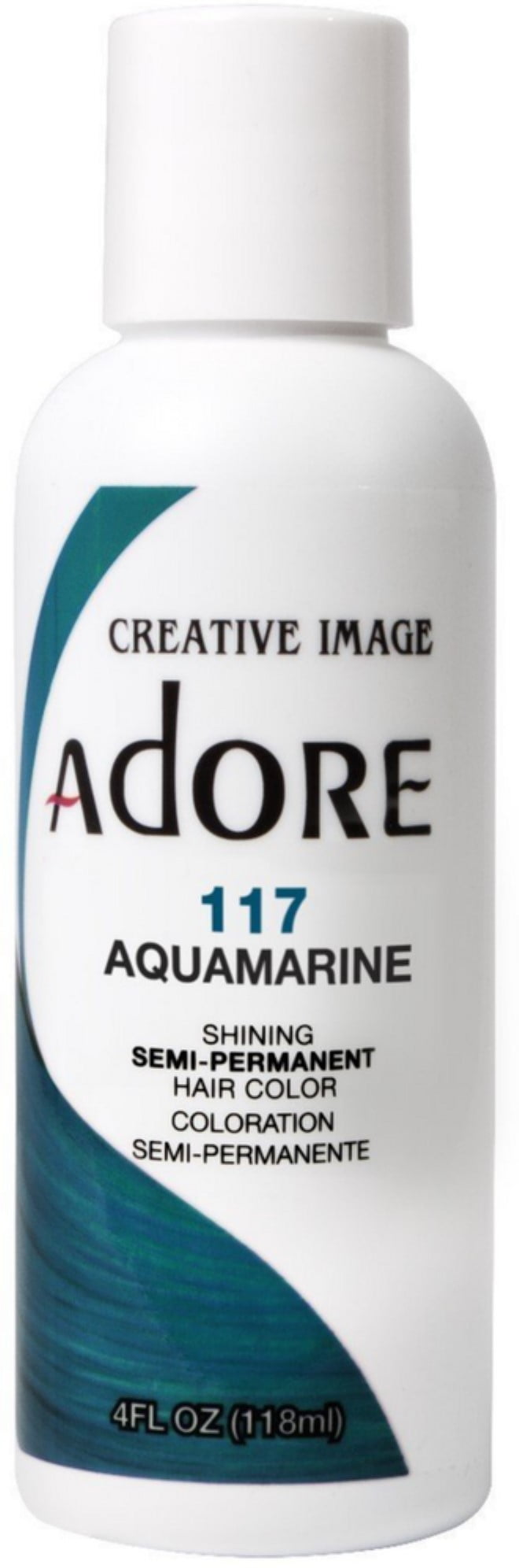 Creative Images Systems Adore Semi Permanent Hair Color, [117] Aquamarine 4 oz - (Pack of 2)