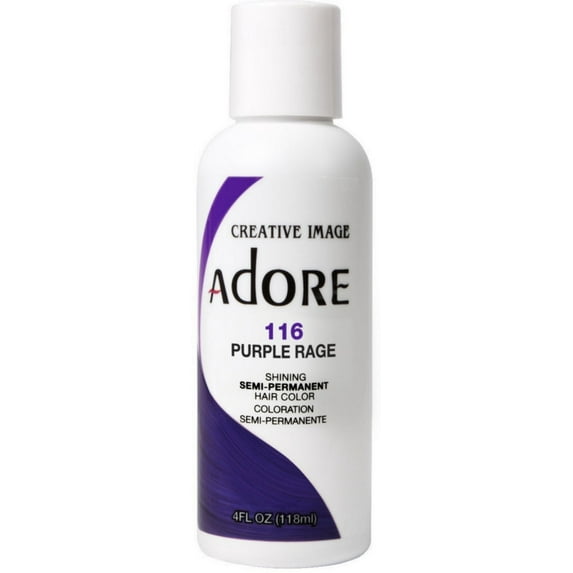 Creative Images Systems Adore Semi-Permanent Haircolor, [116] Purple Rage 4 oz - (Pack of 2)