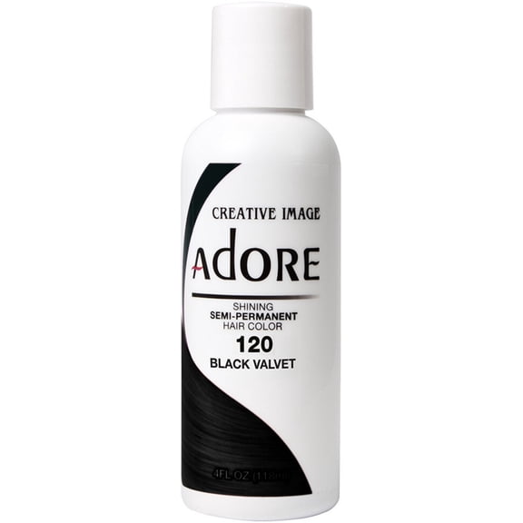 Creative Images Systems Adore Semi-Permanent Haircolor, [120] Black Velvet 4 oz (Pack of 2)