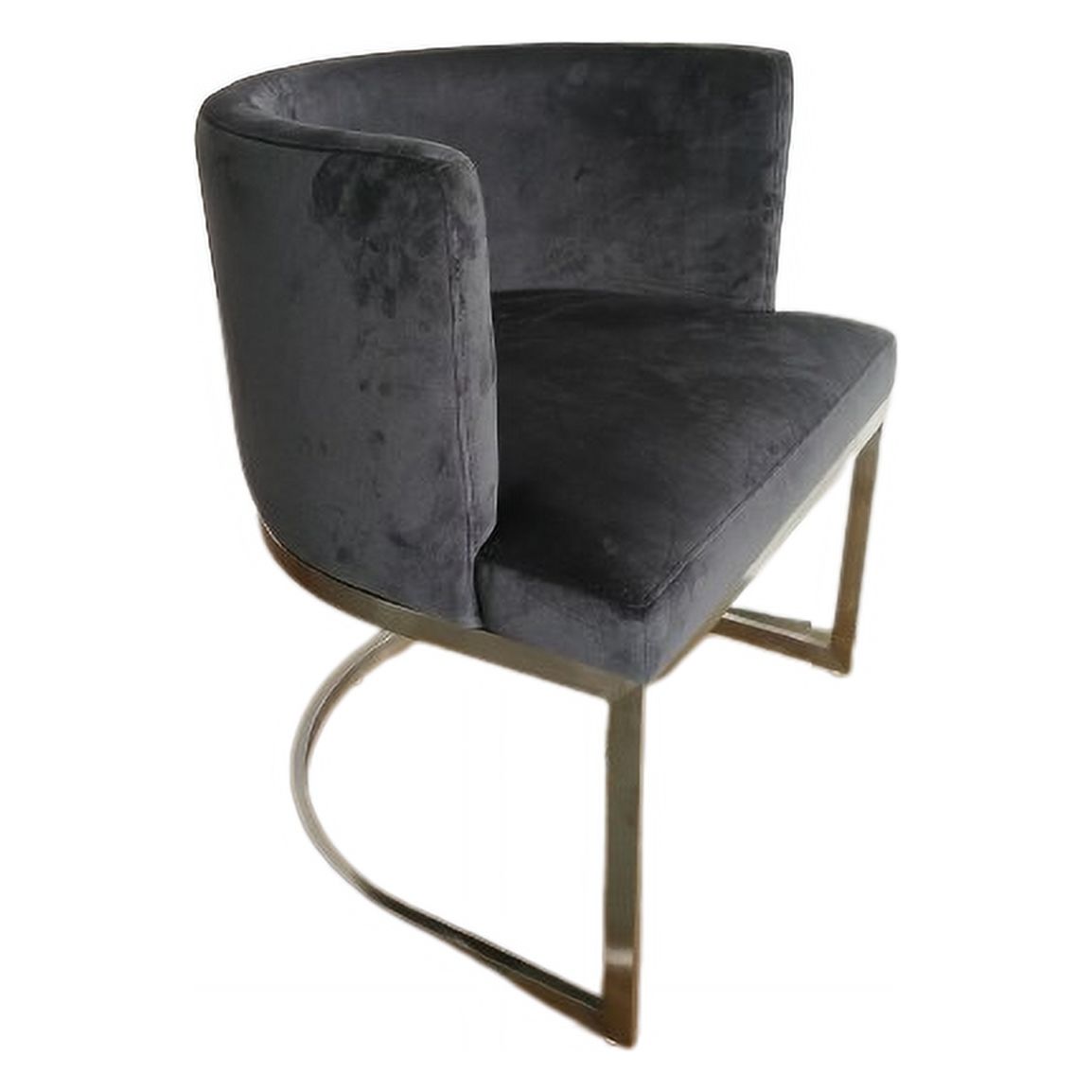 Creative Images Wingback Dining chair in gray fabric
