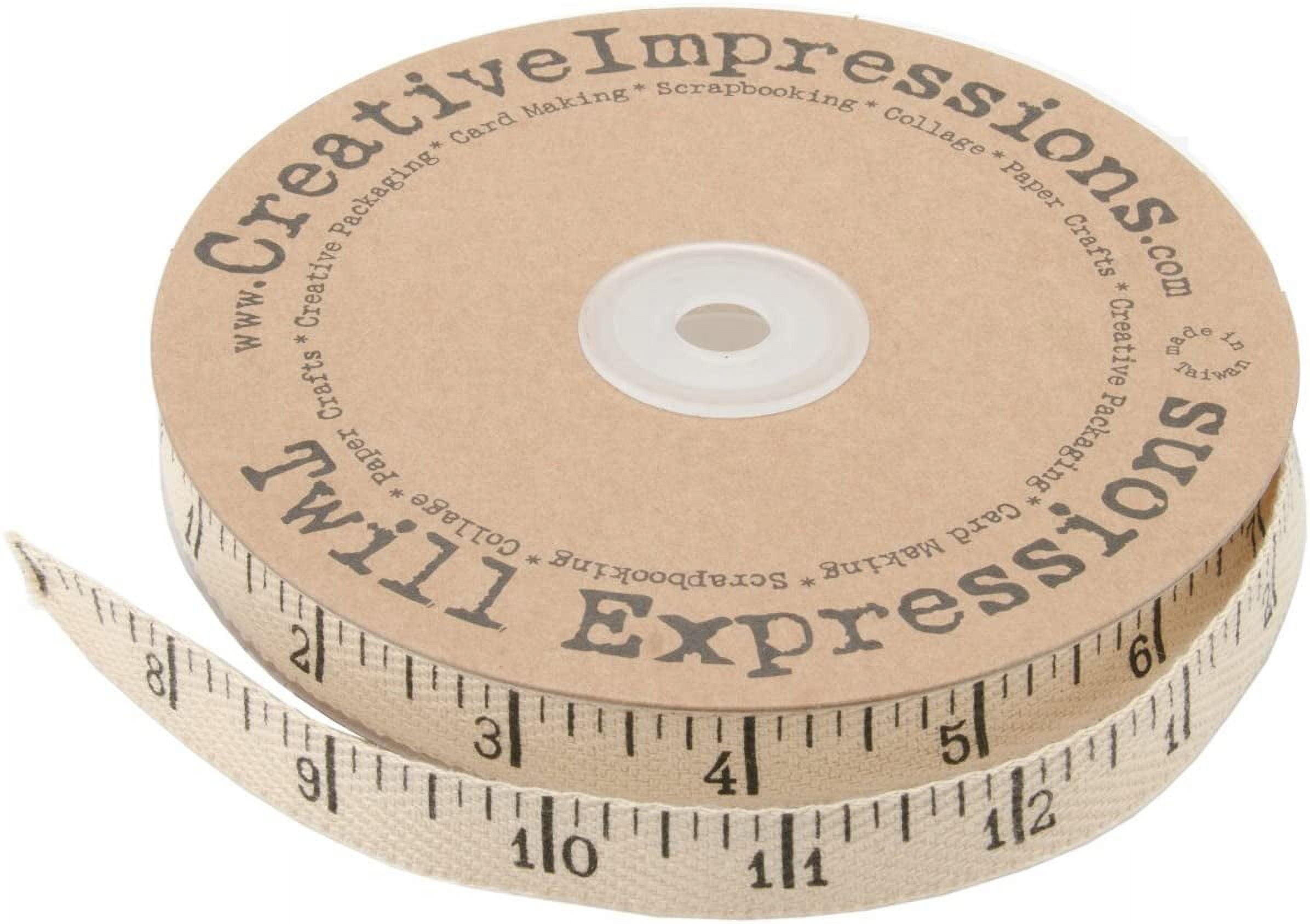 Fabric Tape Measure  Tape Measure Ribbon- Grosgrain - 5/8in. x 10 Yds —  Crafted Gift Inc.