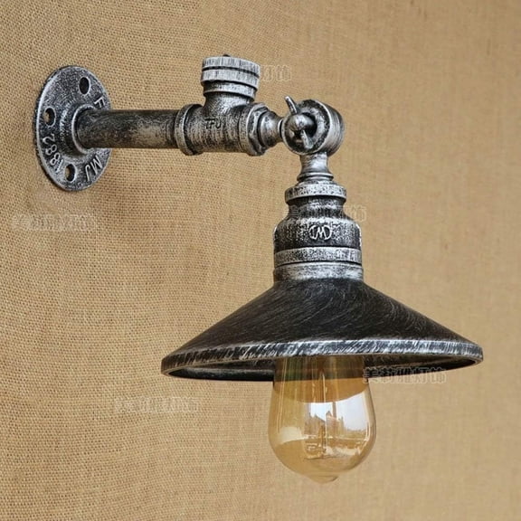 Creative Indoor Stairs Restaurant Wall Lamp Retro Cafe Bar Sconce E27 Iron Metal Wall Light Corridor Lighting Fixture Commercial Industry Decoration