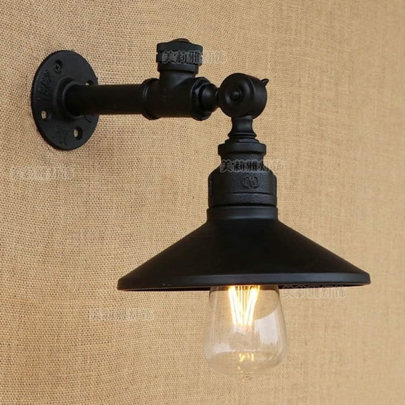 Creative Indoor Stairs Restaurant Wall Lamp Retro Cafe Bar Sconce E27 Iron Metal Wall Light Corridor Lighting Fixture Commercial Industry Decoration