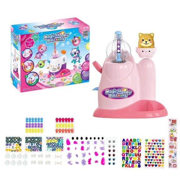 Creative Inflatable Bubble Making Toy DIY Craft Kit with Multiple Colors Shape Building Activity for 5-6 Years 7-8 Years Educational Play