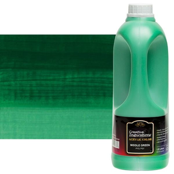 Creative Inspirations Acrylic Paint, Emerald Green 500ml Bottle