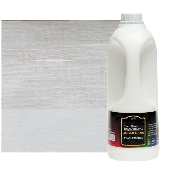 Creative Inspirations Acrylic Paint - Acrylic Paint Smooth, Rich, Creamy & Free-Flowing Non-Toxic - [PEARLESSENCE- 1.8 LITER]