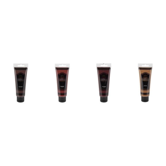 Creative Inspirations Acrylic Paint Brown Set of 4, 120mL Tubes, Smooth & Creamy Consistency, Vibrant Pigmentation, Great Coverage for Artists - Clean Up with Soap & Water
