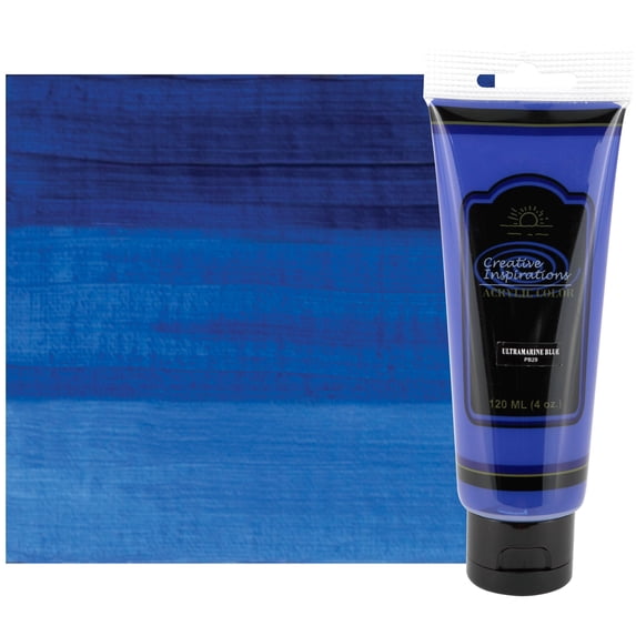 Creative Inspirations Acrylic Paint - Smooth, Rich, Creamy, Free-Flowing and Washable Paint, ULTRAMARINE BLUE, 120 mL Tube
