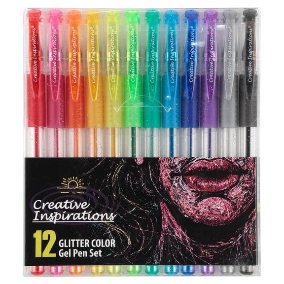 Creative Inspirations Gel Pen Sets - Long Lasting Performance, Vivid, and Free-Flowing Ink Gel Pens for Artists, Bulk, Students, Classrooms, & More! - Set of 12