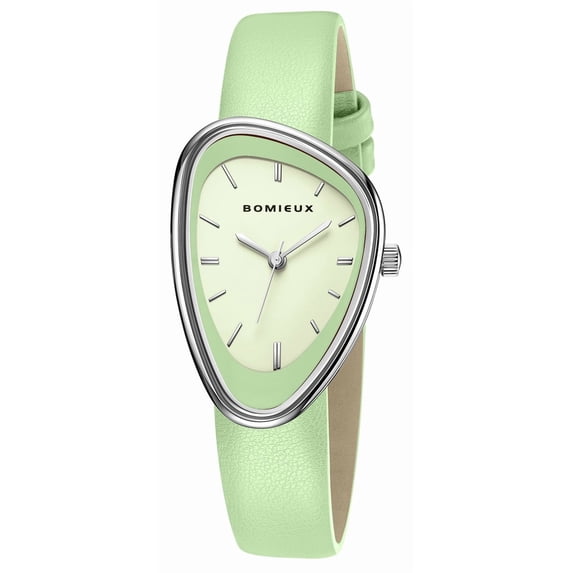 Creative Irregular Women Watches, Stylish Vintage Quartz Ladies Watches with Leather Strap, Simple Dial,Casual Wrist Watch Mother's Day Gift for Woman