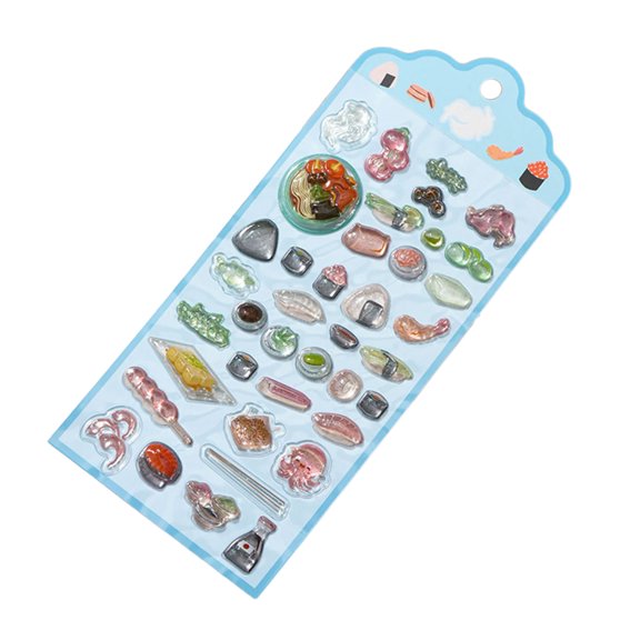 Creative Japanese Themed Sticker For Bullets Journals Including Realistic Items