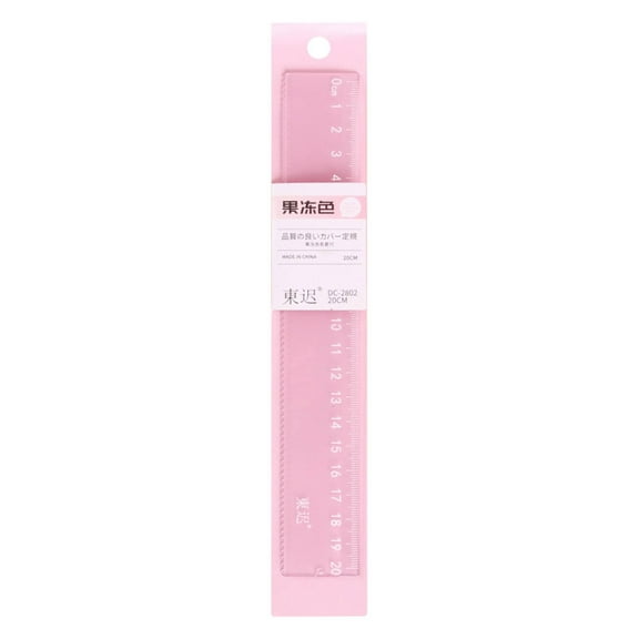 Creative Jelly Ruler,Jelly Color Transparent Plastic Ruler 12 Inch,Flexible Sewing, Quilting & Craft Ruler w/ mm & cm Scales,Clear Small Ruler for Artists, Office