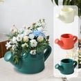thumbnail image 1 of Creative Kettle-Shaped Plastic Vase - Shatterproof Container for Dry & Wet Flower Arrangements, Unique Home Office Decorative Pot, Durable Lightweight Craft for Daily Use & Gifts, 3.4*3in, Green, 1 of 7
