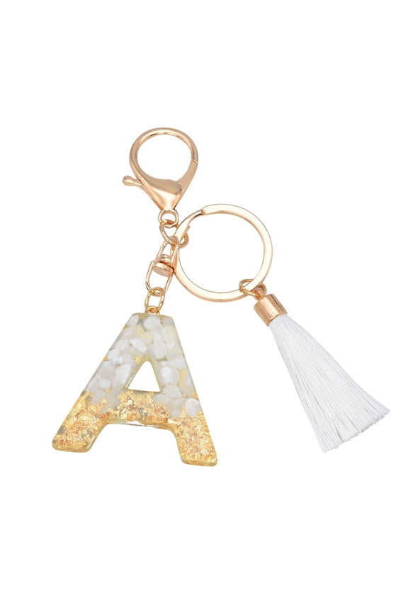 Creative Keychain Color Letter Keychain Translucent Resin Pendant Personalized Keychains Personalized Keychain Letter Translucent Pendant Color Resin Creative Keychain Keychains P
