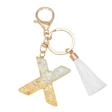 Creative Keychain Color Letter Wallets for Woman Keychain Translucent Resin Pendant Metal Key Clip Personalized Keychains Personalized Keychain Womens Wallet Letter Translucent Pendant