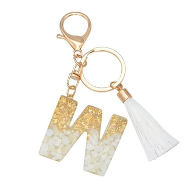 Creative Keychain Color Letter Zip Id Case Keychain Translucent Resin Pendant Small Key Personalized Keychains Personalized Keychain Work Key Ring Letter Translucent Pendant