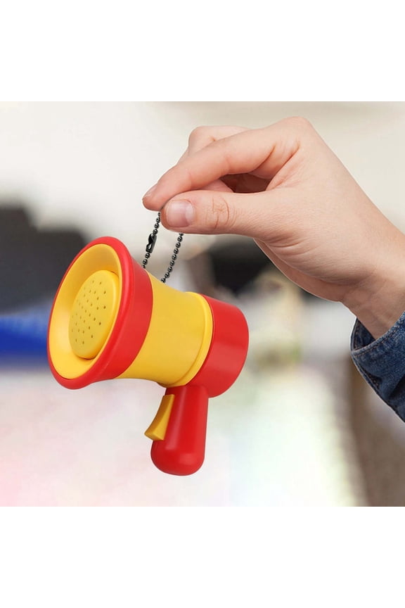Creative Keychain Pendant with Miniature Voice Changer, Fun Sound Toy for Entertainment and Pranks, Portable Gadget for Keys, Bags and Party Use