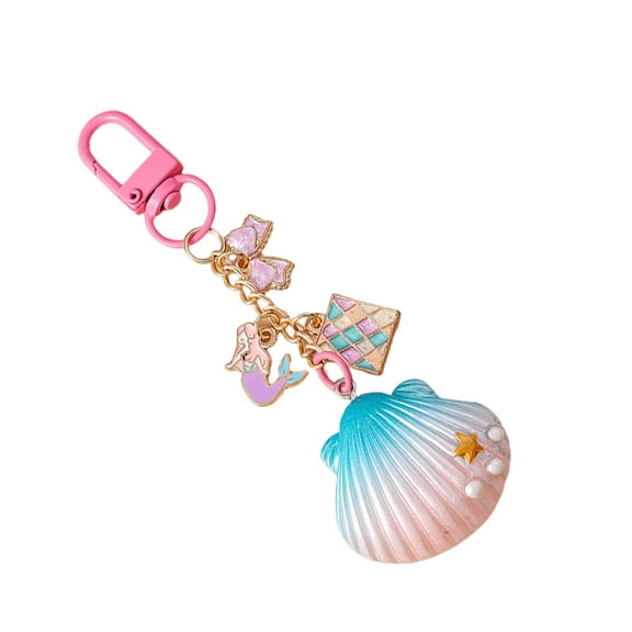 Creative Keychain Starfishes Keyring Chain Bag Charm Handbag Pendant Hangings Ornament Shell Car Key Chain Decorations