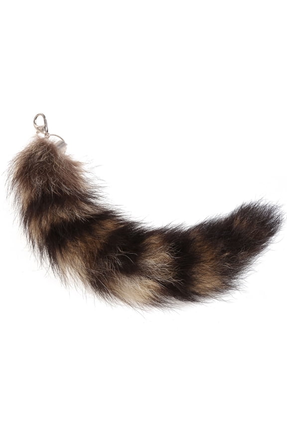 Creative Keychain Tail Furry Keyring Car Charm Pendant Handbag Decoration Raccoons Dog Tail Key Rings Ornament