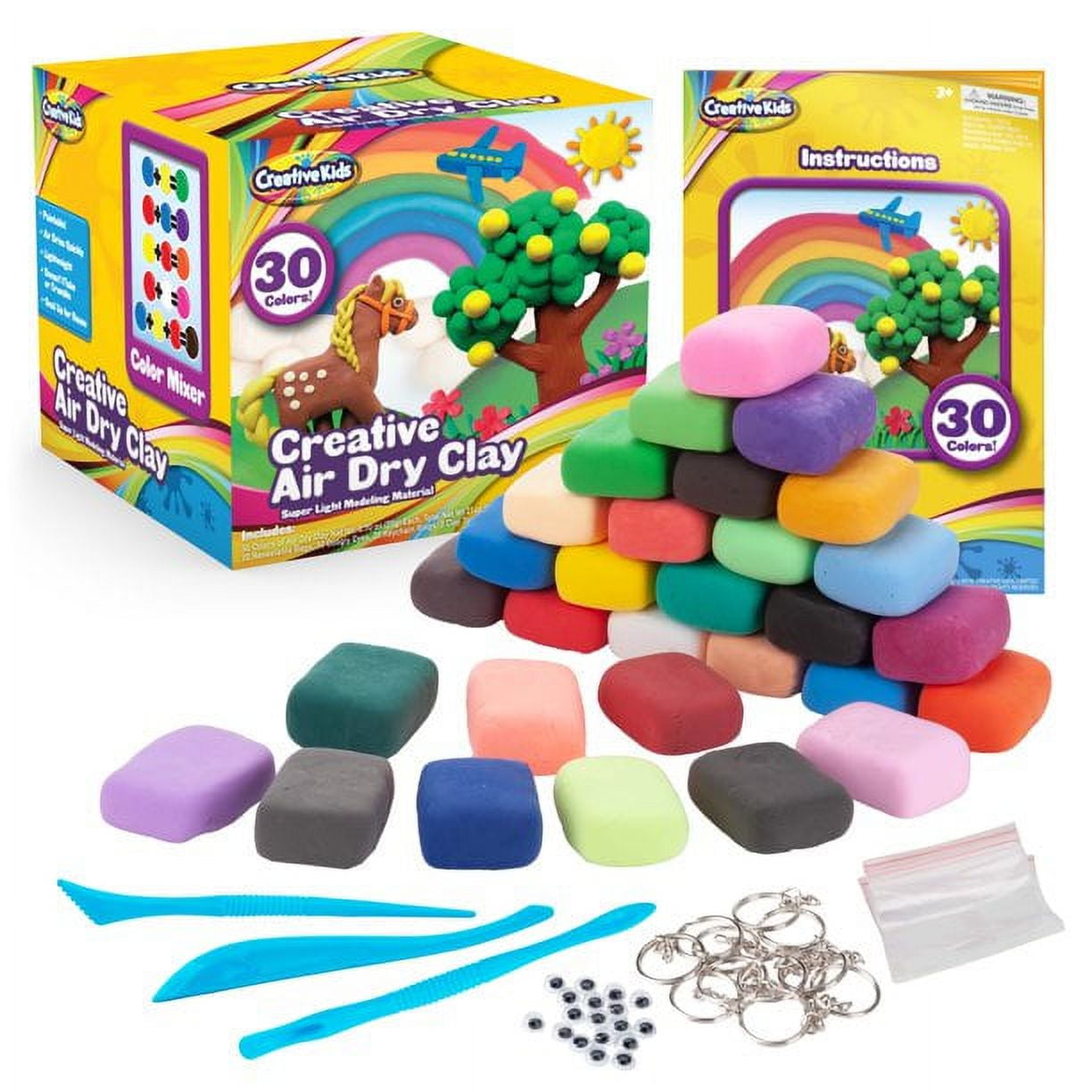 Sago Brothers Air Dry clay, 24 colors Modeling clay for Kids