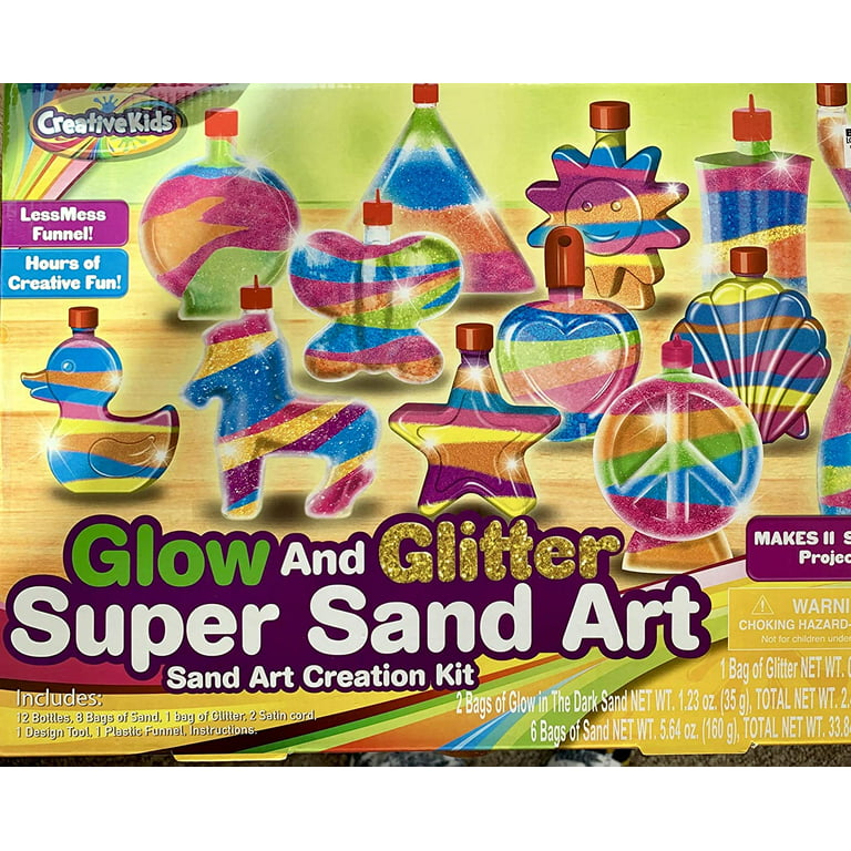 Creative Kids Glow in The Dark Super Glitter Sand Art Kit