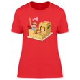 thumbnail image 1 of Creative Kids Playing Castle T-Shirt Women -Image by Shutterstock, Female XX-Large, 1 of 2