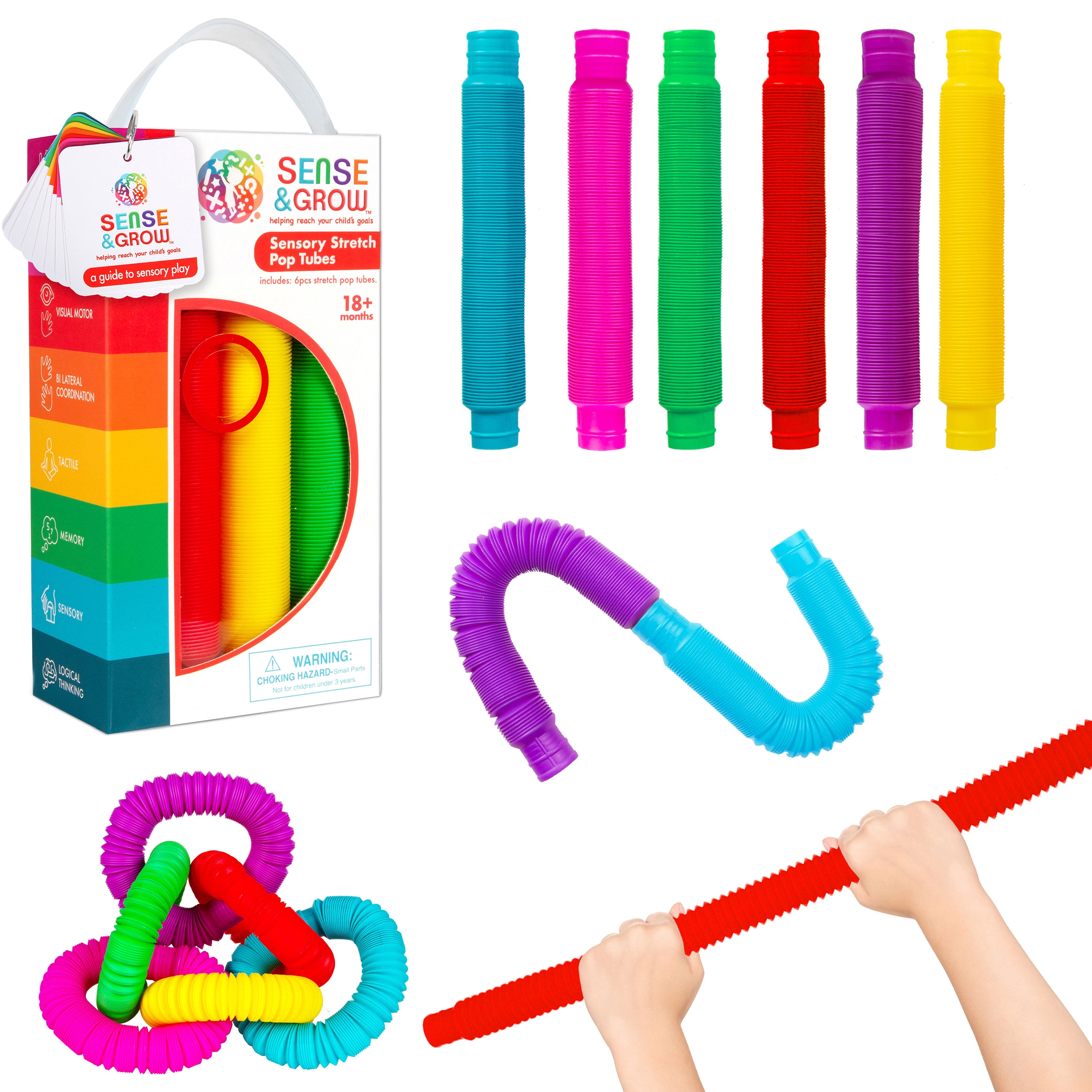 Sensory Wall Toys Set of 6 – Playinc